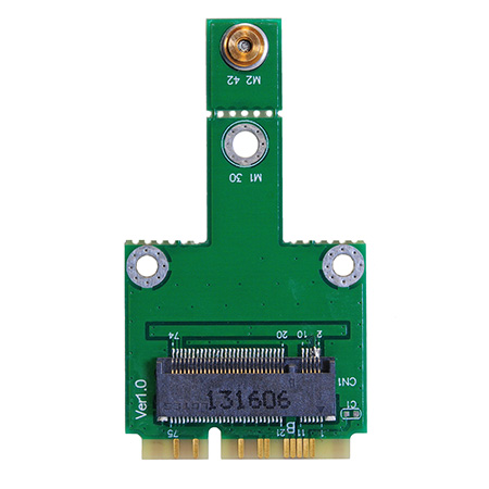 HLT M.2 PCIe+USB to mPCIe Adapter NGFF 