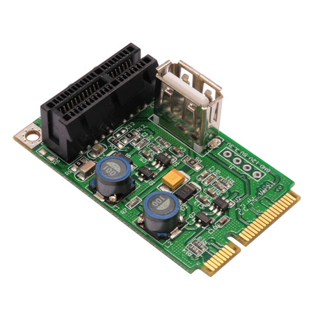 (MiniCard-PCI Express/USB2.0アダプタ)